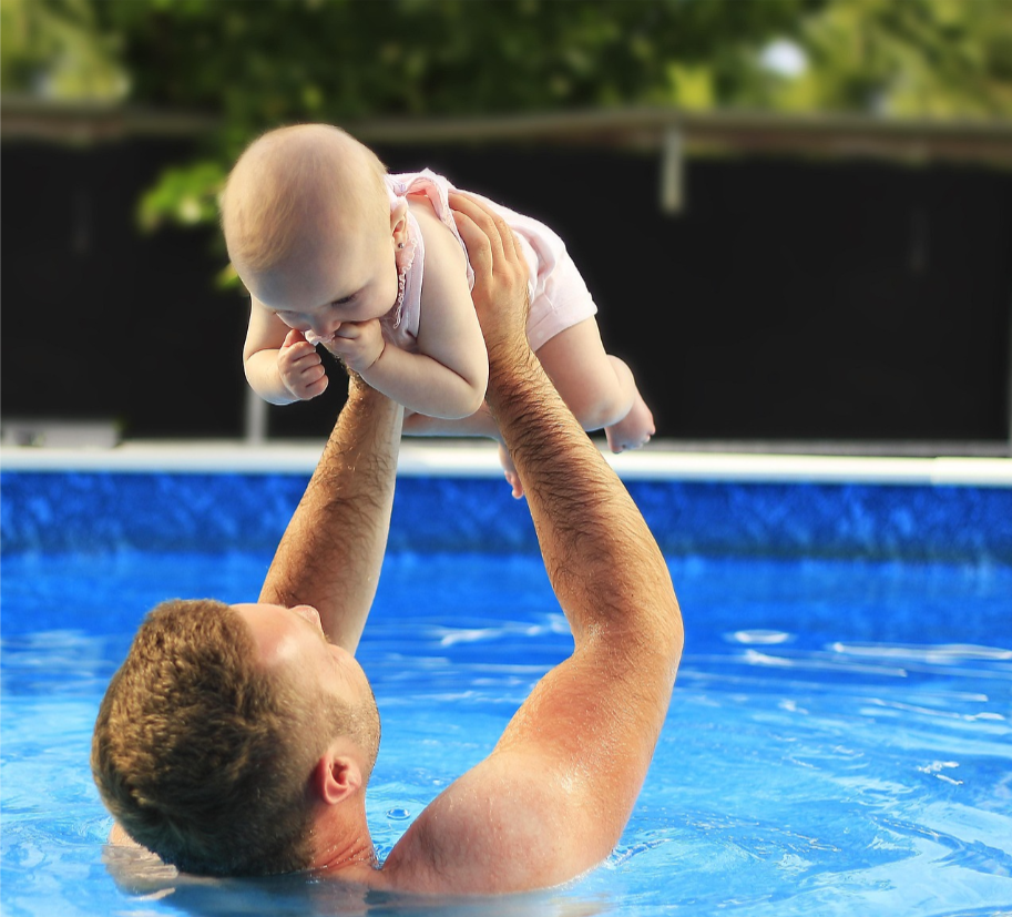 family pool lifestyle homebuyer aspirational living outdoor home experience