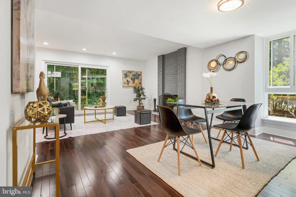 Home Staging Washington DC Silver Spring Maryland Townhouse Harvard Home Services Professionally staged 3-bedroom townhouse condominium Silver Spring Maryland by Harvard Home Services